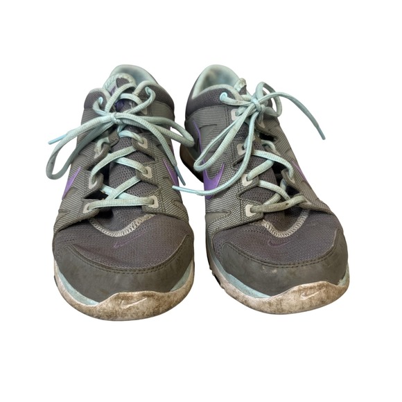 Nike Shoes - Nike Training Shoes Womens Size 9.5 Gray Purple Teal Running Sneakers